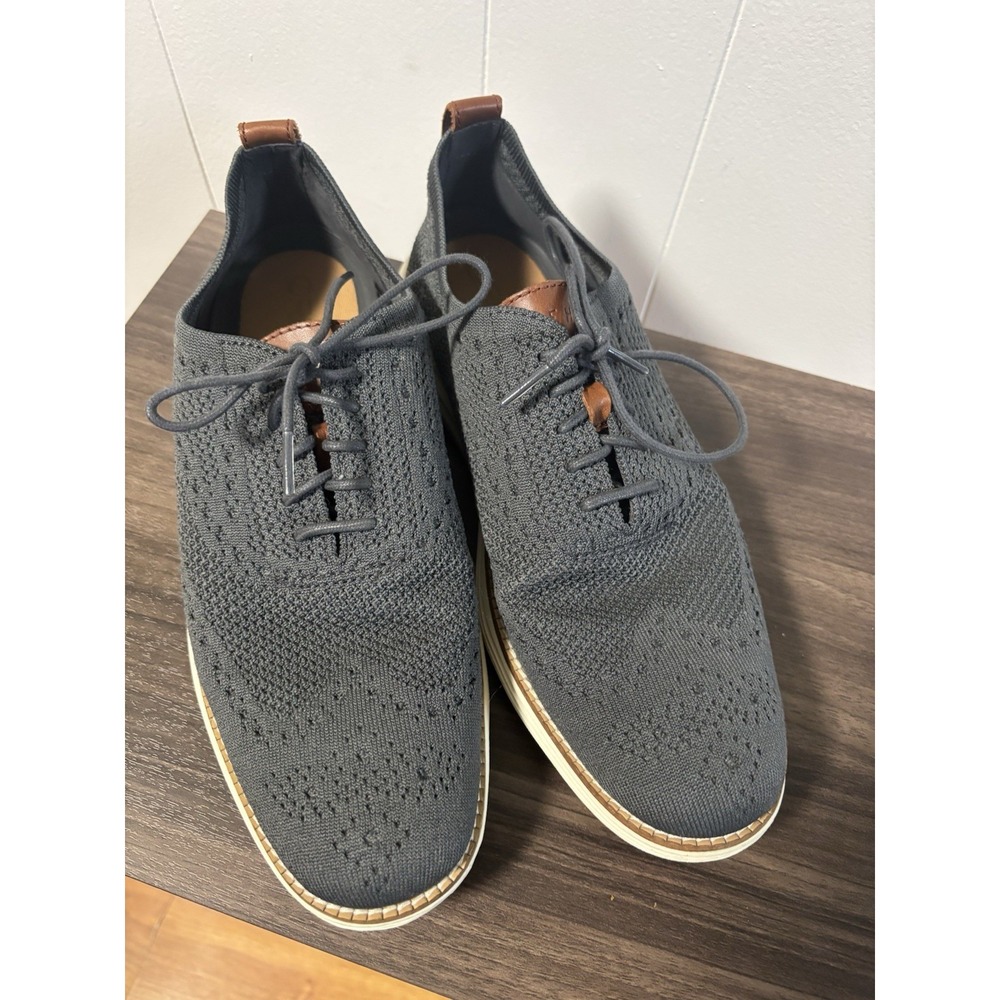 Cole Hahn Original Grand Gray Stitch light Wingtip Size 9‎ EUC